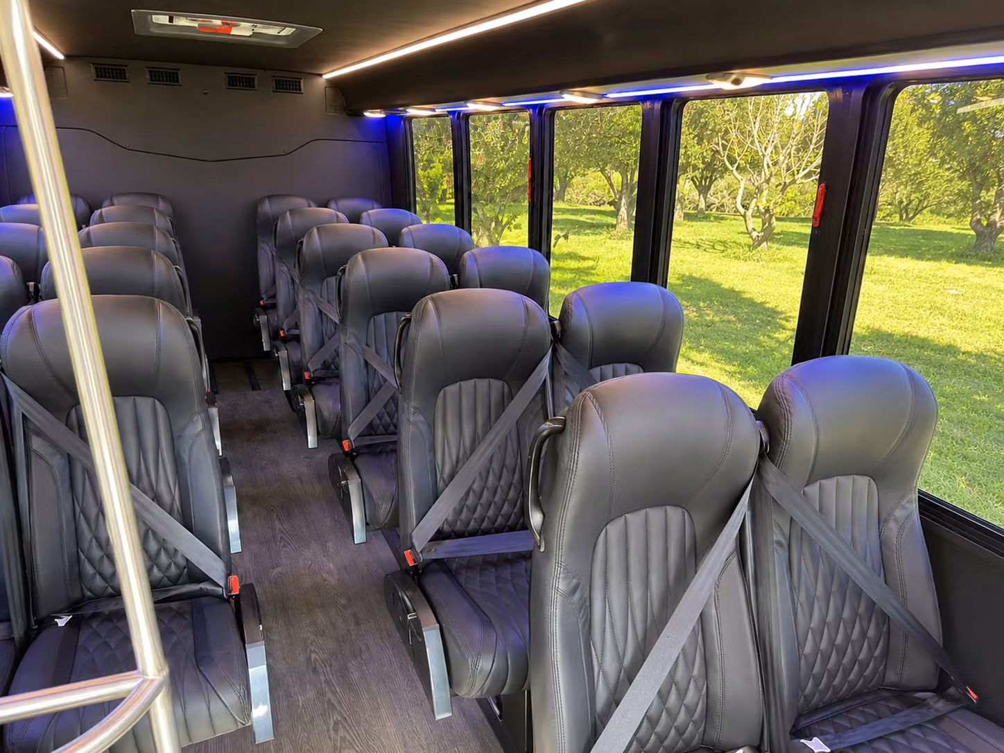 15 passenger minibus interior