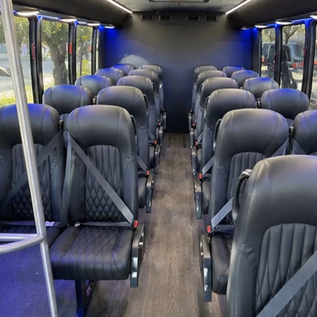 25 passenger minibus inside
