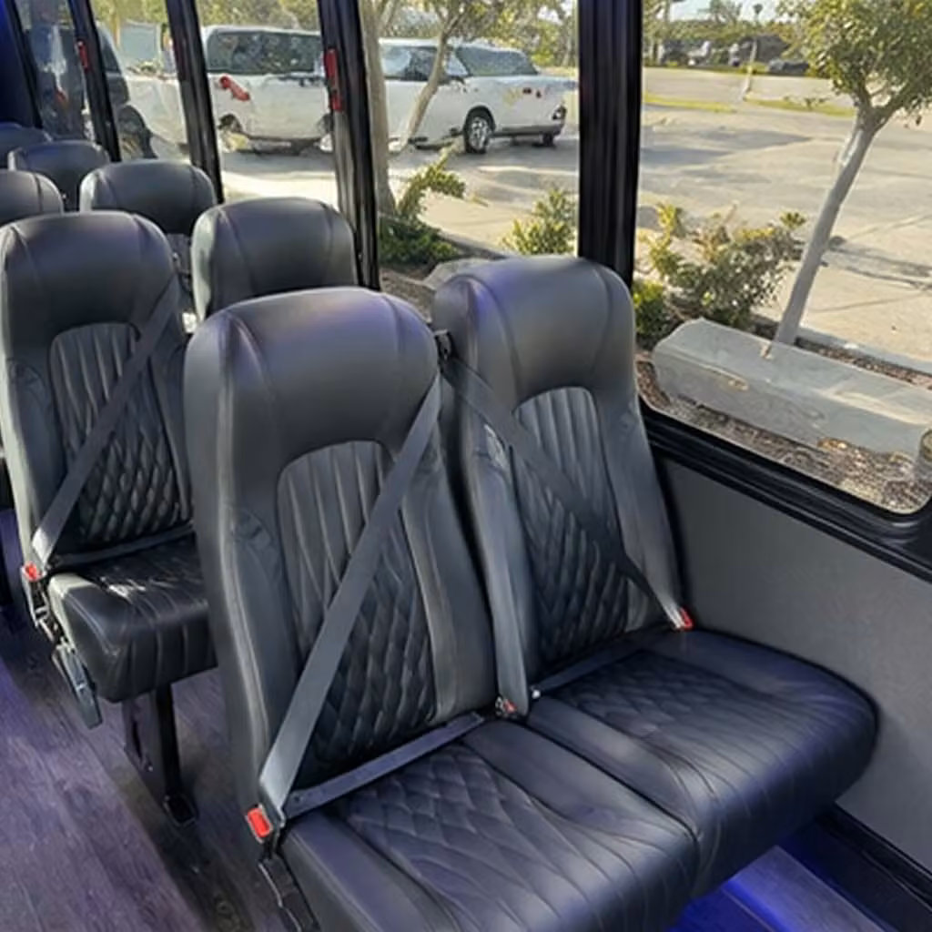 25 passenger minibus interior