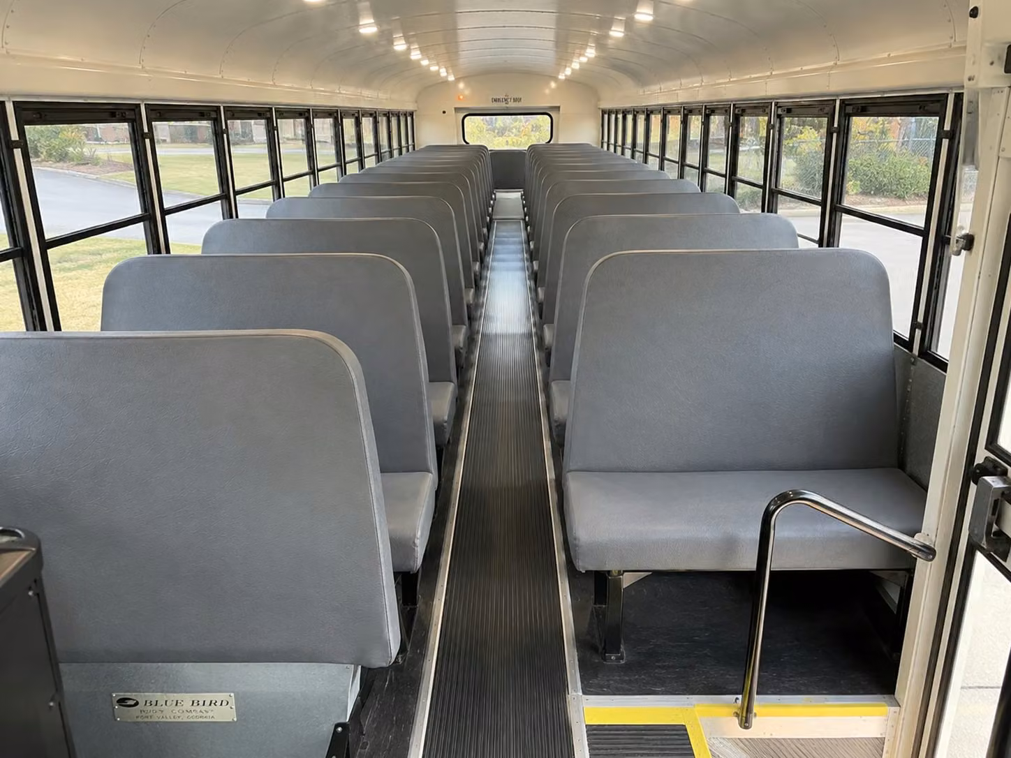 school bus inside